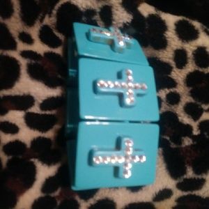 Gorgeous turquoise cross Bracelet